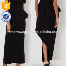 Nova Moda Preto de Cintura Alta Maxi Verão Mini Saia Diária DEM / DOM Fabricação Atacado Moda Feminina Vestuário (TA5056S)